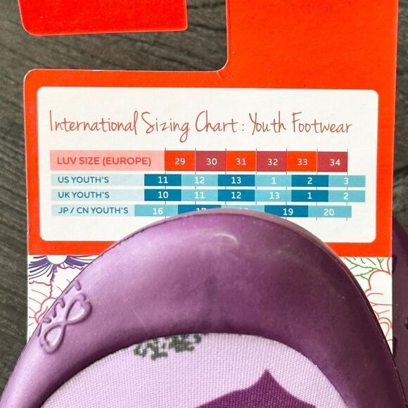 Girls Luv Footwear Dream Flats Size 1, Purple, NIP, Machine Washable - Picture 7 of 9
